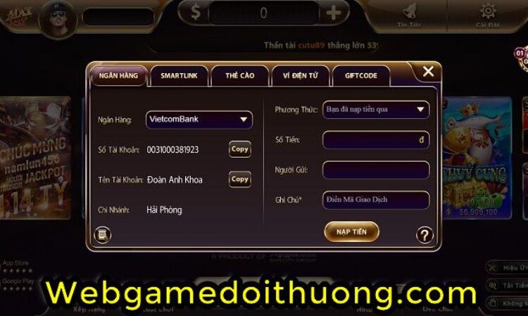 đổi thưởng May Club