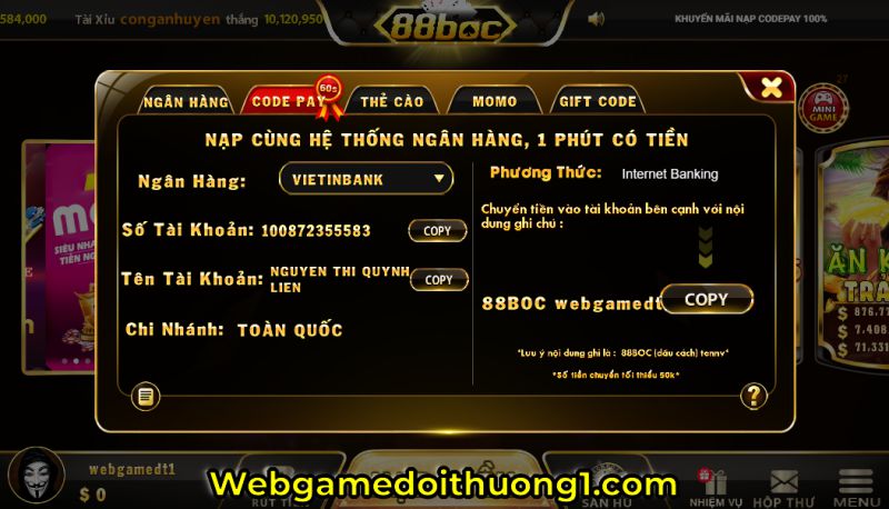 nạp tiền Kingone