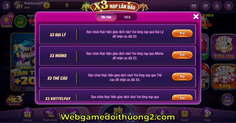 nạp game atzo