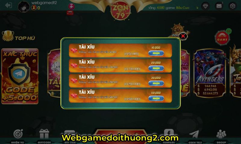 giftcode zon79