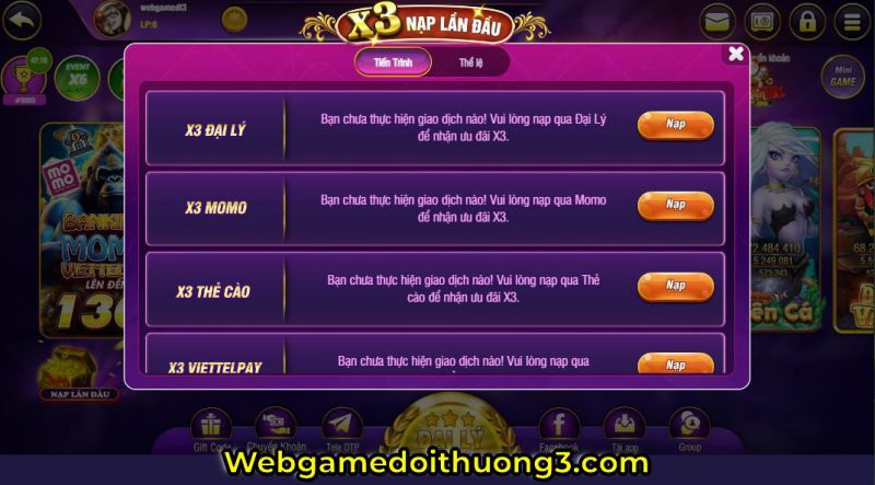 nạp kaivip
