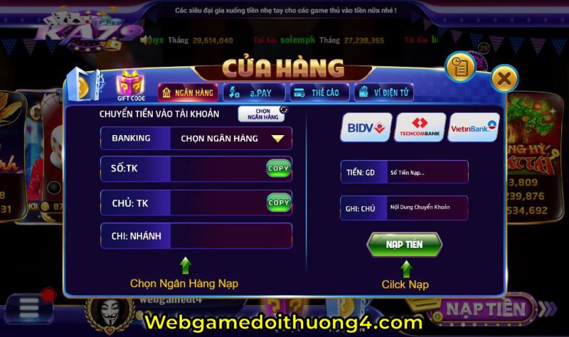 nạp tiền Ka79Club